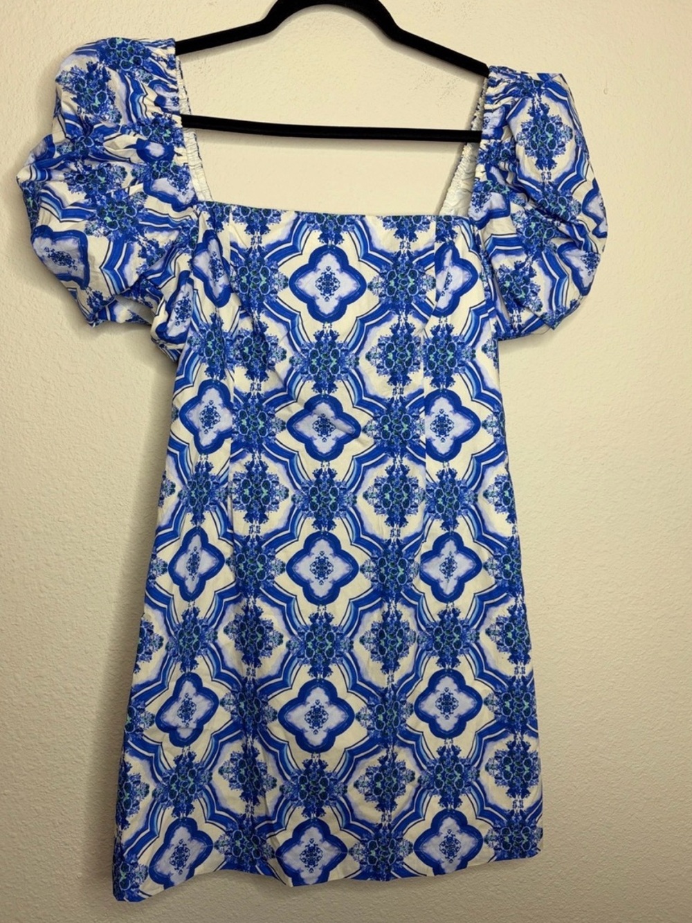 Cara Cara Kelly Blue Mosaic Dress - Picture 3 of 8
